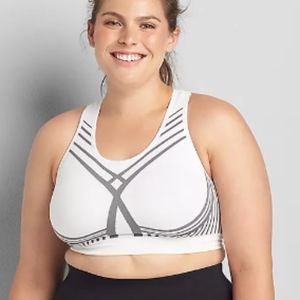 LIVI Active Sports Bra NEW Lane Bryant plus size 30/32 Level 2 medium impact